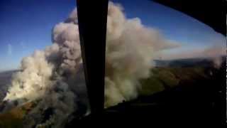 Canadair 415 volando en incendio desde Cabina [upl. by Aicnatsnoc]