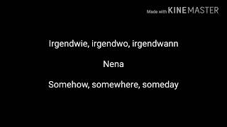 Irgendwie irgendwo irgendwann nena lyrics English translation [upl. by Conal]