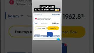 SOYGUN VAR BU NASIL BİR FATURA keşfet turkcell [upl. by Jeane35]