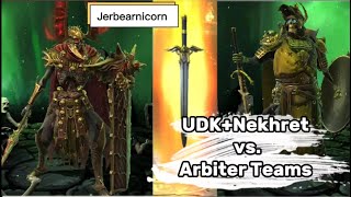 Gold II Live Arena Jan 7 3W2L Using UDK and Nekhret vs Arbiter  Raid Shadow Legends [upl. by Ahsias]