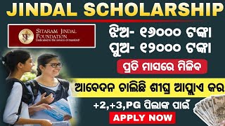 Jindal Scholarship 202425Jindal Scholarship Elegibility [upl. by Ignacia]