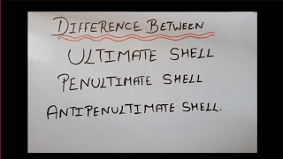 Difference between Ultimate Penultimate Antipenultimate shell [upl. by Lind101]