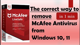 how to uninstall MacAfee from windows 10 11 [upl. by Hteb260]