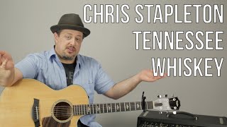 Chris Stapleton  Tennessee Whiskey  Guitar Lesson  How To Play Super Easy Beginner Acoustic [upl. by Violet]