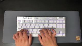 Logitech G915 White Tactile Keyboard Sound Test December 2021 [upl. by Ahl]