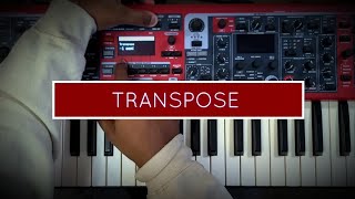 Nord Stage 3  Transpose Button [upl. by Rekcut]