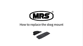 MRS Repair Instructions How to replace the Skeg Mount [upl. by Hulburt]