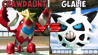 Pokemon battle revolution  Crawdaunt vs Glalie [upl. by Rap]