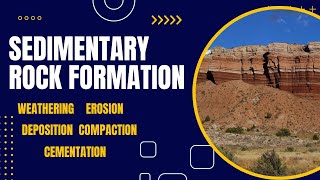 How Are Sedimentary Rocks Formed  Weathering Erosion Deposition Compaction Cementation [upl. by Eizle769]