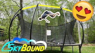 WE GOT A SKYBOUND STRATOS TRAMPOLINE extremely bouncy [upl. by Arlana]