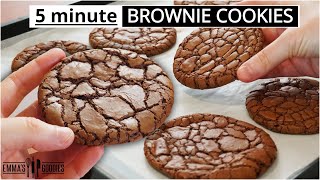 The EASIEST Fudgy Brownie Cookies Better than Brownies🔥 [upl. by Malca863]