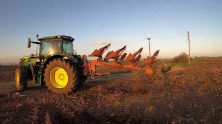 JOHN DEERE 6145R οργωνει farming plowing johndeere agriculture farmers agri farm farmer [upl. by Rednaxela]