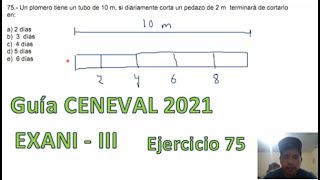 EXANI III 2021 Pensamiento Matemático Ejercicio 75 [upl. by Augustine907]