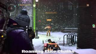 Tom Clancys The Division Where to Find Roaming Elite Named Boss quotChainsquot w location [upl. by Yauqram139]