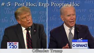 15 Logical Fallacies from the 2020 US Presidential Debates [upl. by Giulio599]