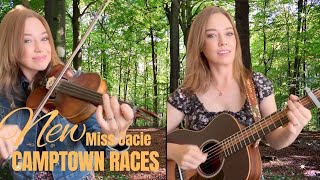 🎻 Fiddler amp Guitar Girl  New Camptown Races Bluegrass Song Female Flatpicker Miss Jacie [upl. by Elvis]