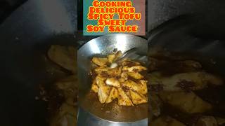 Easy Way To Cooking Delicious Spicy Tofu Sweet Soy Sauce Village Style cooking delicous food [upl. by Egag]