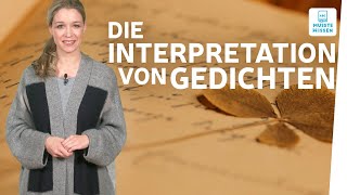 Wie schreibe ich eine Gedichtanalyse I musstewissen Deutsch [upl. by Essy]