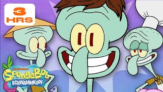 SpongeBob  3 Stunden der BESTEN Momente von Thaddäus  Spongebob Schwammkopf [upl. by Gaut]