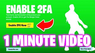 How To Enable 2FA in Fortnite [upl. by Cammi]