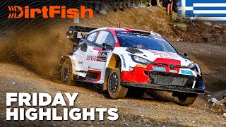 Ogier Fights Neuville  WRC Acropolis Rally Greece 2023 Friday Highlights [upl. by Ydoj]