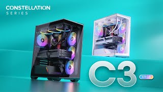 CrystalClear Performance Airflow Optimization in the C3 ARGB MidTower ATX PC Case [upl. by Acsirp57]