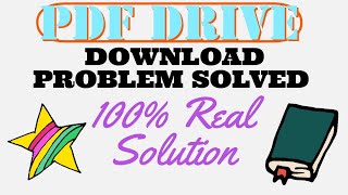 Pdf Drive Download problem  100 Working Solution  New Update 2023 [upl. by Nwahsan]