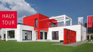 Haustour durch das moderne Musterhaus in Heßdorf  ein Hybrid aus Bungalow und Loft  LUXHAUS [upl. by Cristiano597]