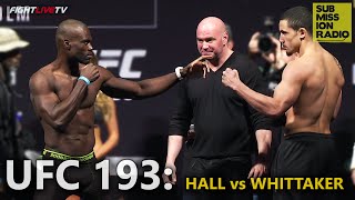 UFC 193 WeighIns Robert Whittaker vs Uriah Hall [upl. by Eckart]