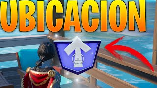 RECOGE UNA FICHA DE SUBIDA DE NIVEL en casetas calidas FORTNITE UBICACION [upl. by Nodnyl]