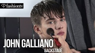 John Galliano Men FallWinter 201415 Backstage  Paris Mens Fashion Week  FashionTV [upl. by Valaree]