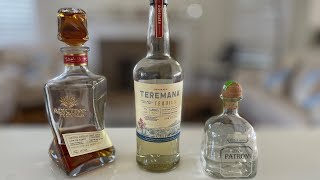 Premium Tequila Tasting Patron Silver Teremana Reposado amp Adictivo Extra Anejo [upl. by Ysdnyl]