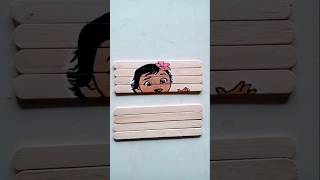 Moana drawing on Icecream stick Little Moana drawing 💕🥰moana shorts viralvideo [upl. by Flosser]