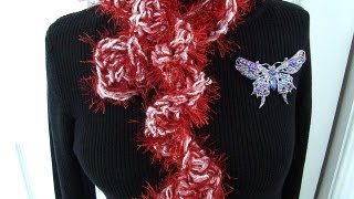 HOW TO CROCHET A BOA SCARF [upl. by Htebasil35]