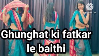 ghunghat ki fatkar le baithidance cover youtube trending  N Kumari  harayana song [upl. by Ettesyl]