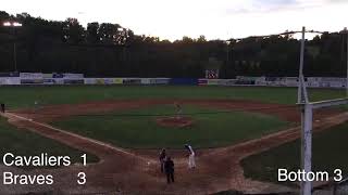 Culpeper Cavaliers at Staunton Braves First pitch at 730 [upl. by Eimas]