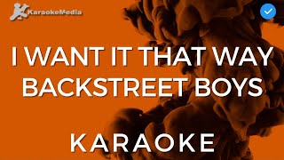 Backstreet Boys  I Want It That Way KARAOKE Instrumental with backing vocals [upl. by Ethban]