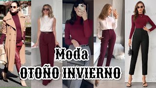 MODA EN ROPA PARA OTOÑO INVIERNO 20242025 OUTFITS EN TENDENCIA [upl. by Coletta47]