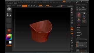 Add Thickness To Single Sided Geometry In ZBrush [upl. by Anaujd]