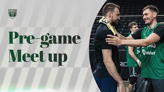 Žalgiris and Fenerbahçe players and coaches exchange warm greetings [upl. by Apps]