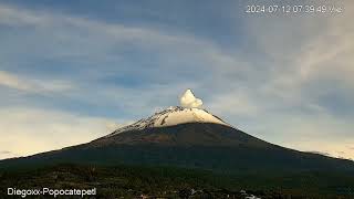 Volcan Popocatepetl San Pedro Benito Juarez Timelapse [upl. by Imhsar787]