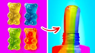 VIRAL FOOD HACKS  Frozen Honey JELLY  Yummy Ideas And Hacks by 123 GO SERIES [upl. by Hsara]