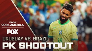 Uruguay vs Brazil Full penalty shootout  Quarterfinals  Copa América 2024 [upl. by Strep431]