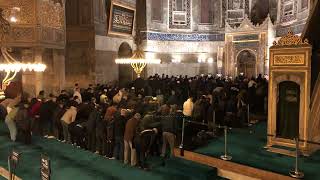 Ayasofya i Kebîr Camiinde Yatsi Namazi [upl. by Elbag181]