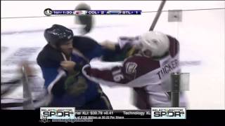 Darcy Tucker vs Mike Weaver Mar 16 2010 [upl. by Elttil]