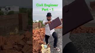 Civil Engineer Part 1 civilengineer shortsfeed funny motivation viralshort shorts shortvideo [upl. by Ortensia]