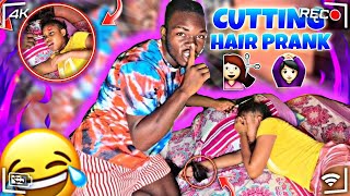 Cutting My Ex Hair While Shes Asleep Prank😱😳Didnt End Well💔 [upl. by Hendrik752]