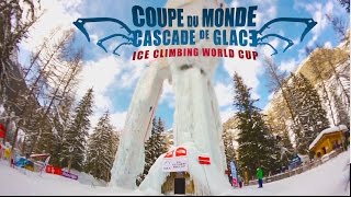 Teaser Ice Climbing World Cup  Cascade de Glace  57 February 2015 [upl. by Afihtan]