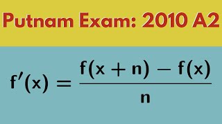 Putnam Exam  2010 A2 [upl. by Asilanna]