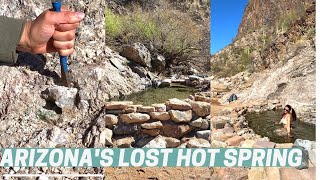 Rockhounding and HOT SPRINGS  TONS of Calcite Crystals arizona hotsprings [upl. by Shimberg703]